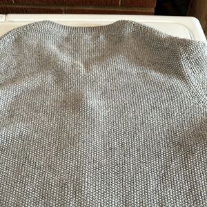 Banana Republic Gray Metallic Cardigan Hook & Eye Front Closure Sweater Womens L